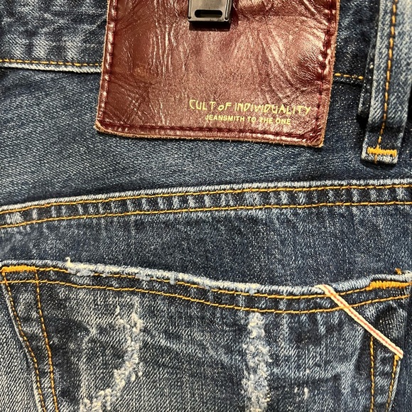 Cult of Individuality Blue Slim Jeans Distressed - Picture 8 of 8